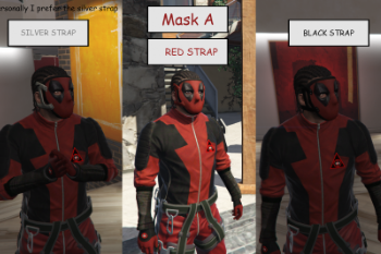 Af629d mask a silver black red strap